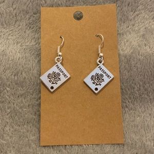 Passport earrings